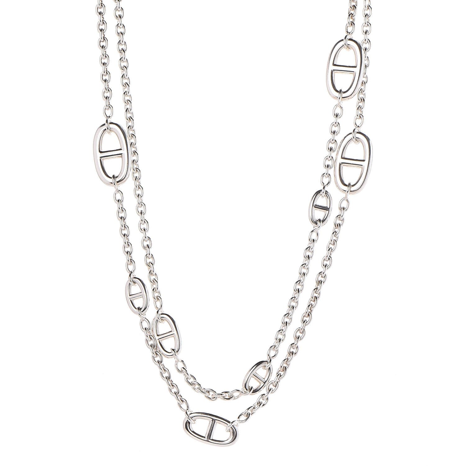 Hermes Sterling Silver Farandole Necklace 120 1 of 5