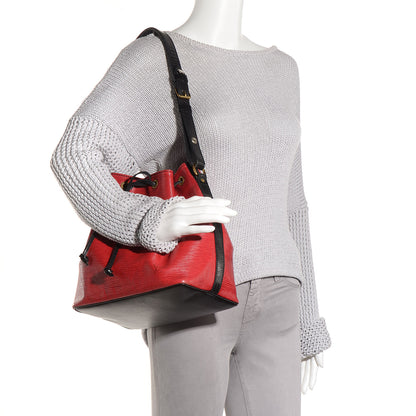 Louis Vuitton Epi Petit Noe Red Black 2 of 8