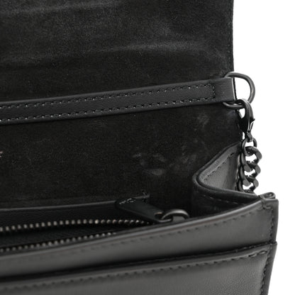 Christian Dior Ultra Matte Calfskin Diorama Wallet on Chain Pouch Black 10 of 11