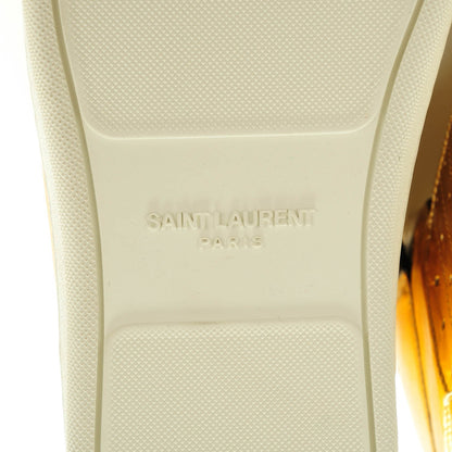 Saint Laurent Metallic Lambskin Signature Court Classic SL/24H High Top Sneakers 46 Gold Nero Black 6 of 8