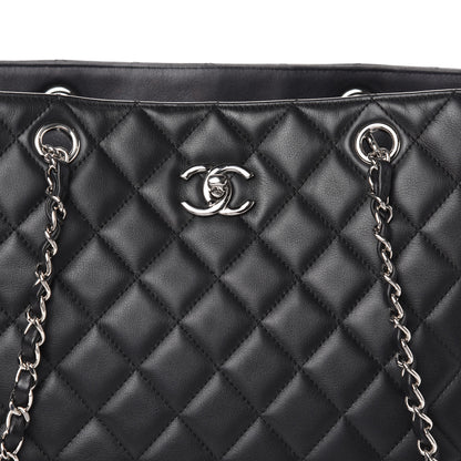 Chanel Calfskin Quilted Large Classic Shopping Tote Black 8 of 10