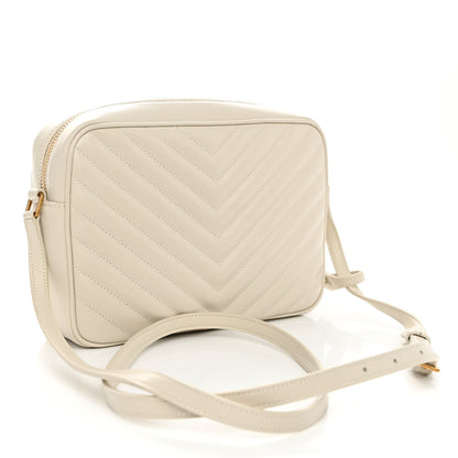 Saint Laurent Calfskin Matelasse Monogram Lou Camera Bag Crema Soft 3 of 9