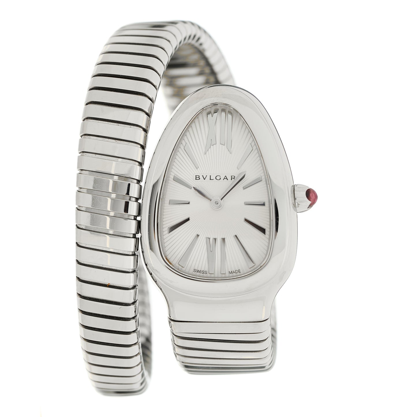 Stainless Steel 35mm Serpenti Tubogas Quartz Watch