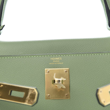 Hermes Evercolor Kelly Retourne 28 Vert Criquet 10 of 12