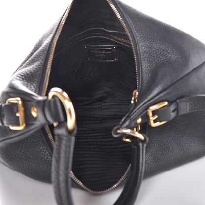 Prada Vitello Daino Hobo Black 5 of 8