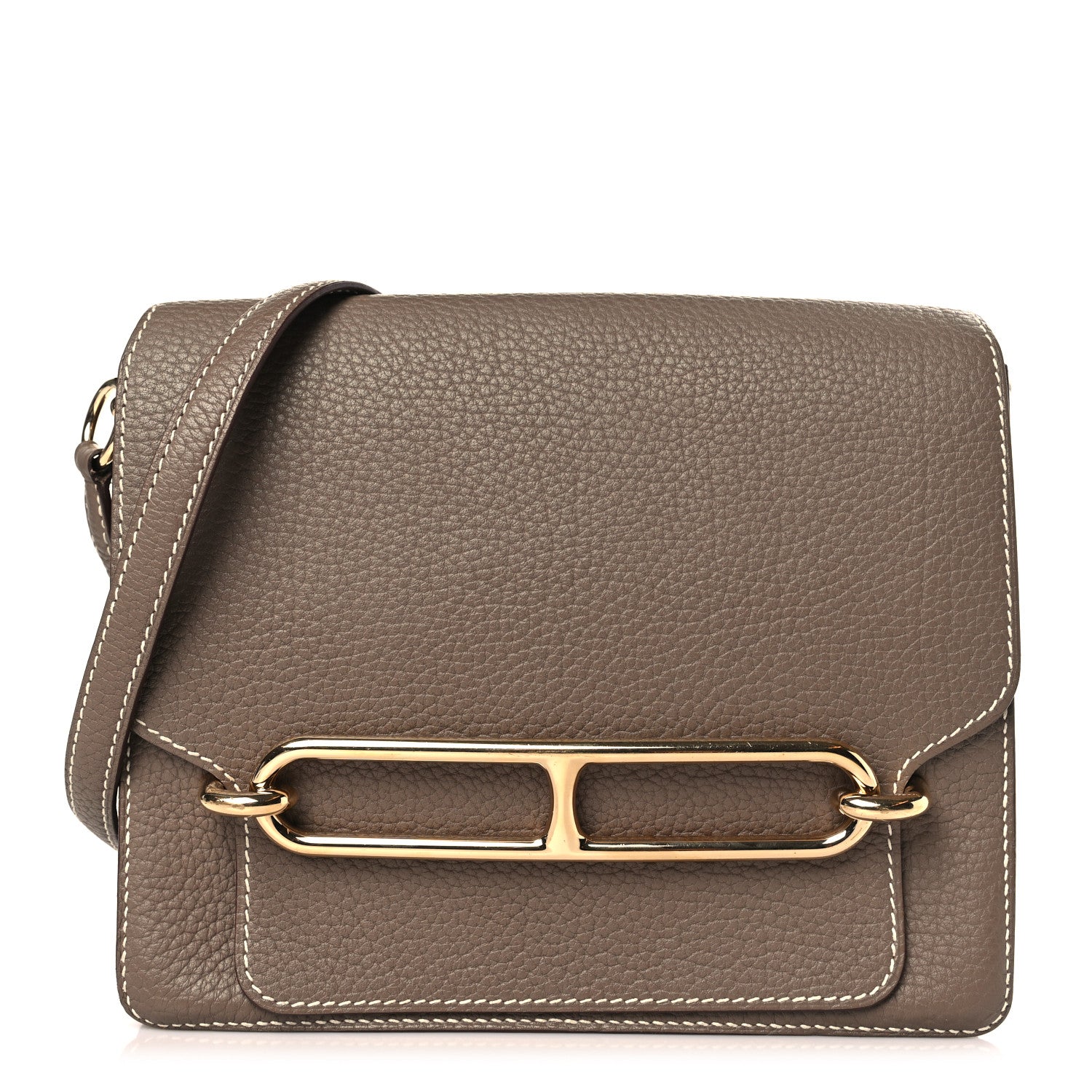 Hermes Taurillon Clemence Sac Roulis 23 Etoupe 1 of 8