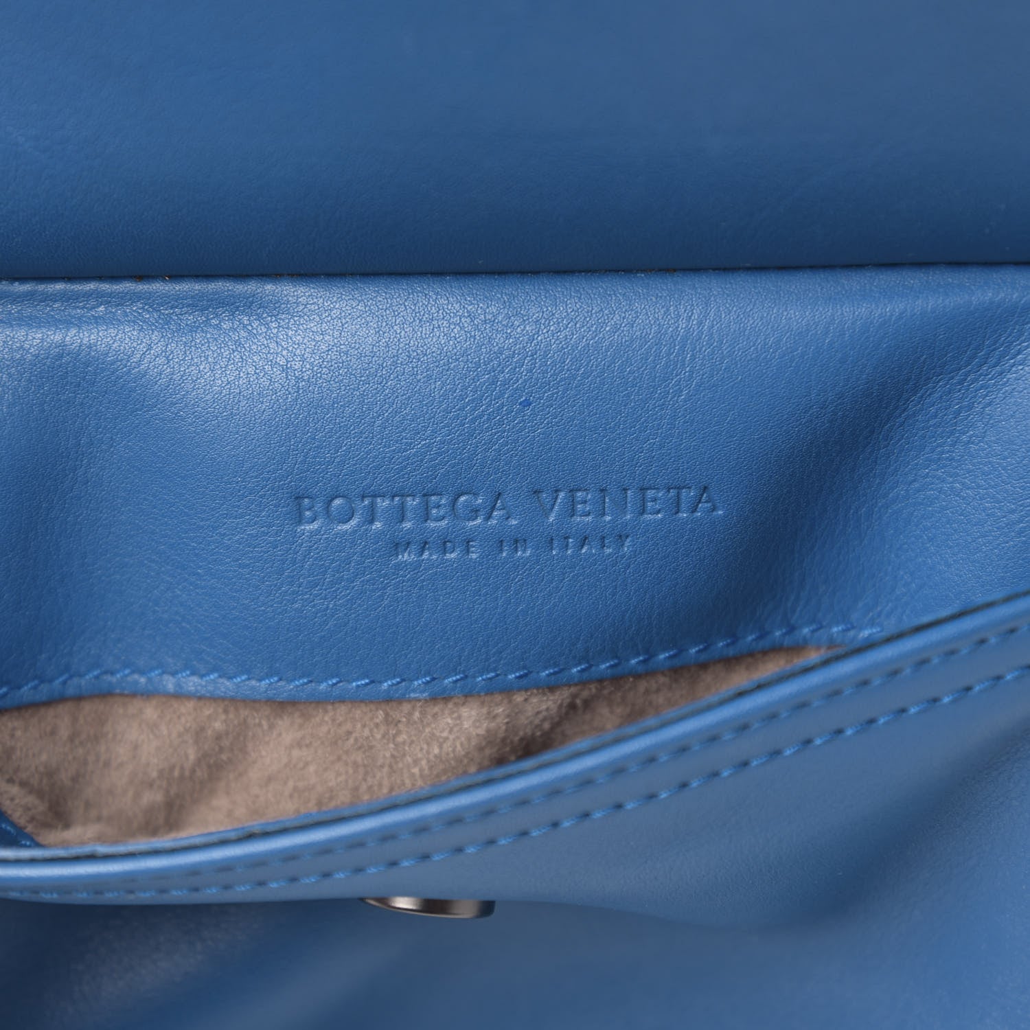Bottega Veneta Goatskin Intrecciato Crossbody Messenger Blue 5 of 8