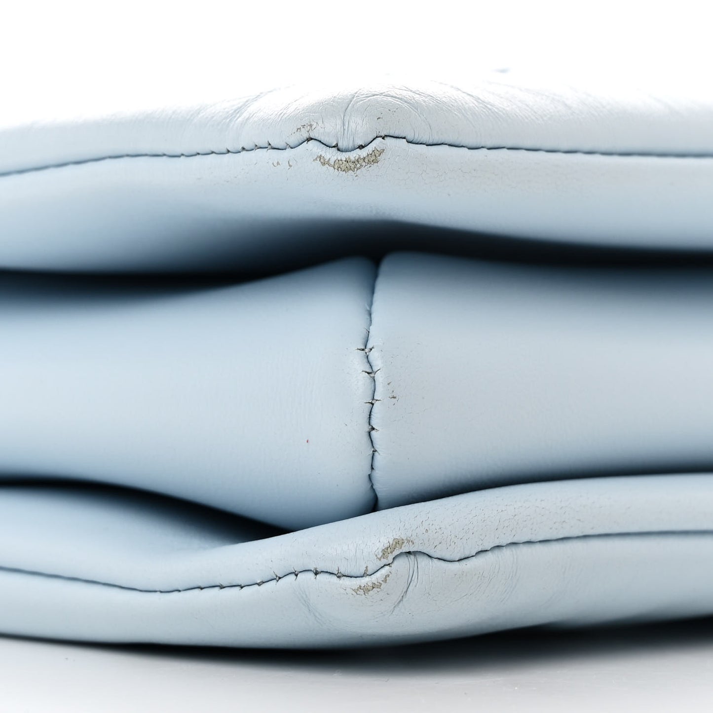 Lambskin Embossed Monogram Coussin PM Ice Blue