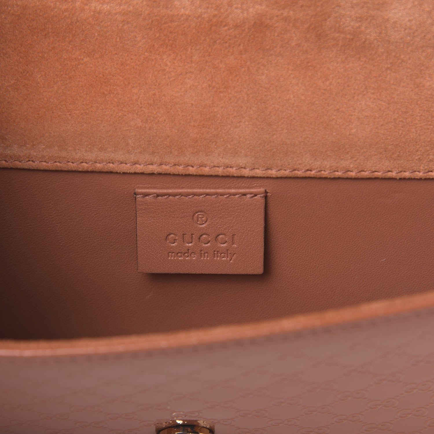 Gucci Patent Microguccissima Small Broadway Clutch Sun Orange 6 of 12