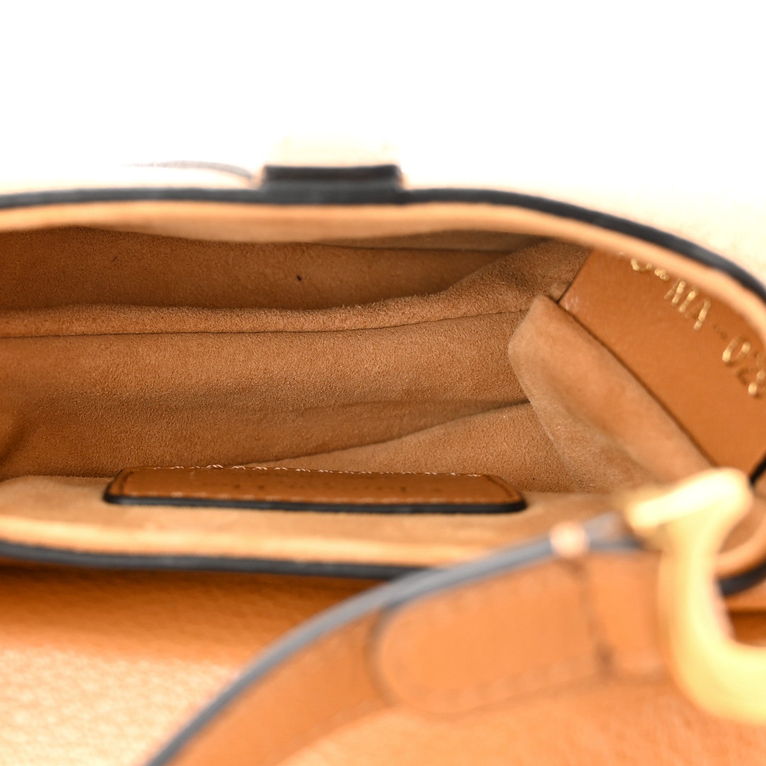 Christian Dior Goatskin Micro Saddle Bag Camello 5 of 10