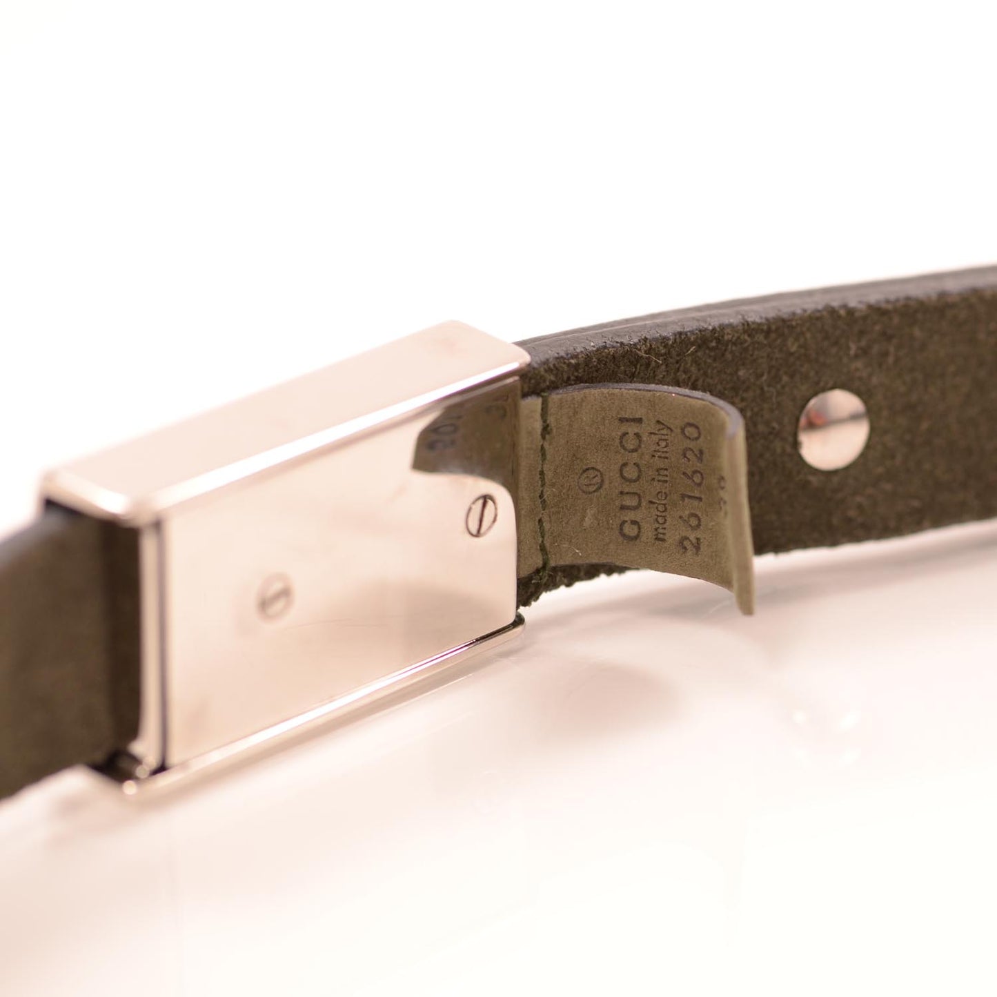 Suede Simple Belt 38