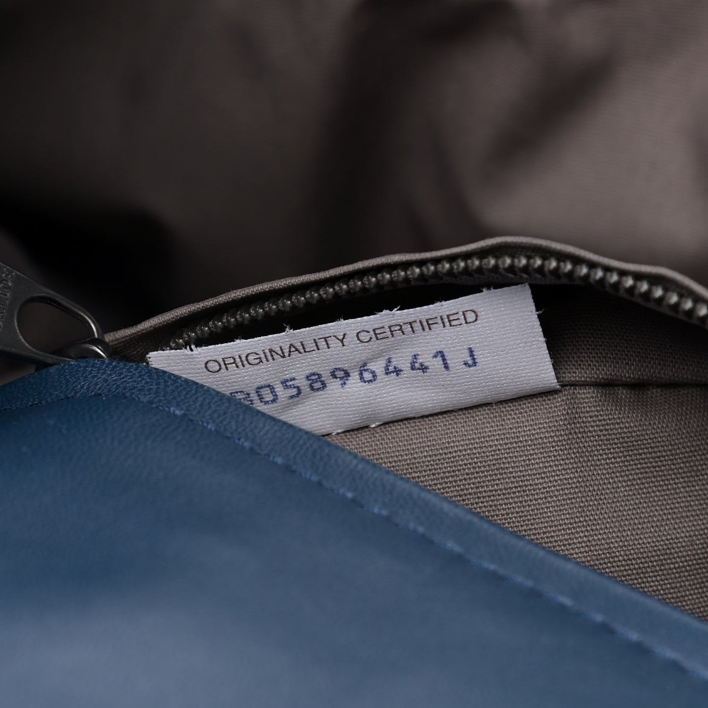 Nappa Intrecciato Stripe Tote Denim