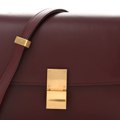 Celine Box Calfskin Medium Classic Box Flap Bag Burgundy 8 of 14