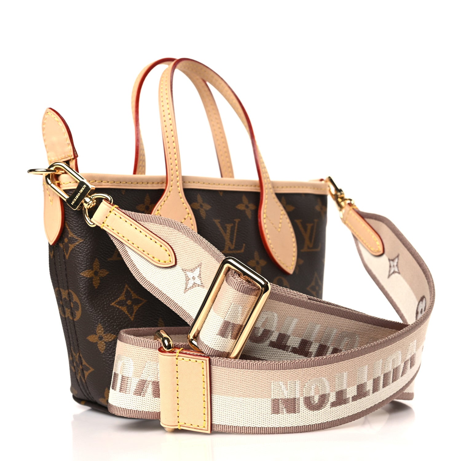 Louis Vuitton Monogram Neverfull BB Beige 2 of 9