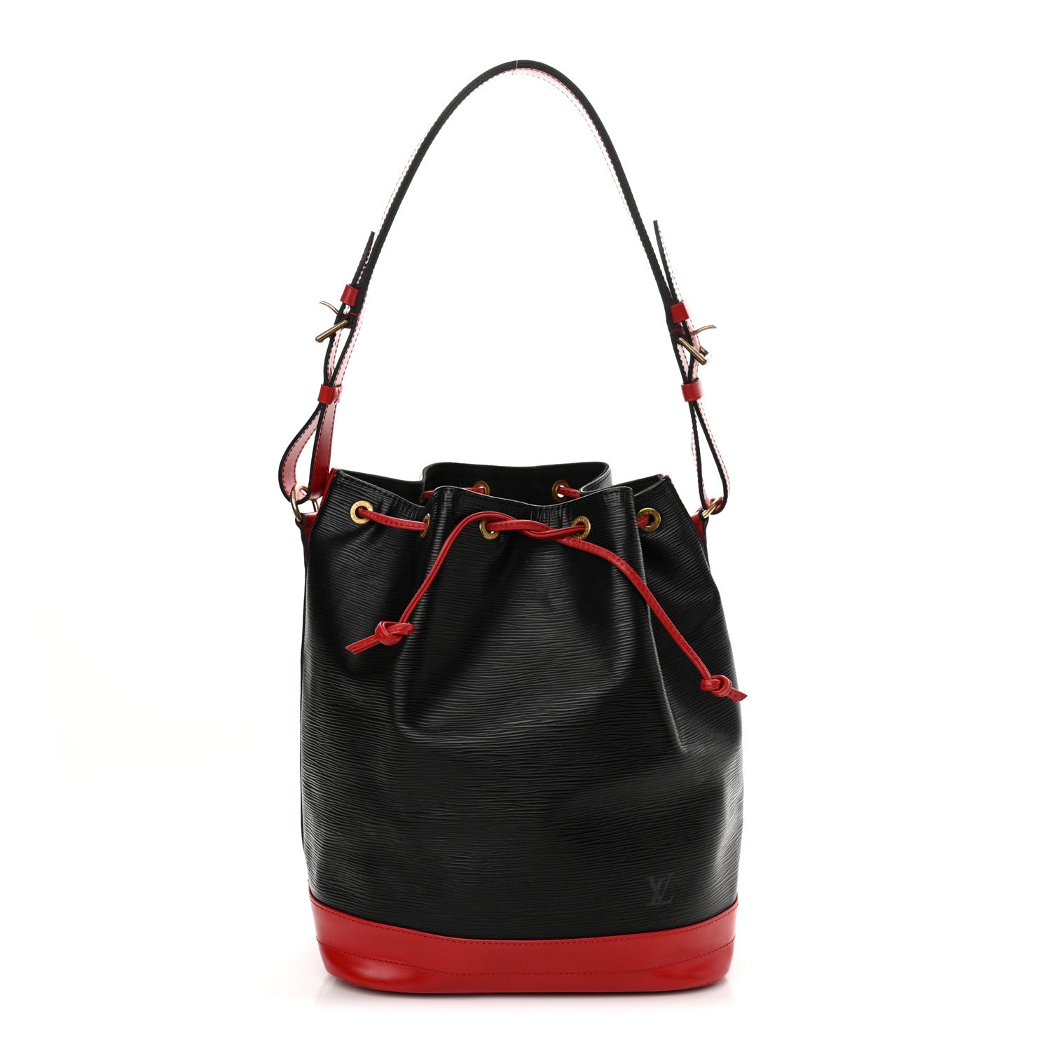 Louis Vuitton Epi Bi-Color Noe Castillan Red Black 1 of 12