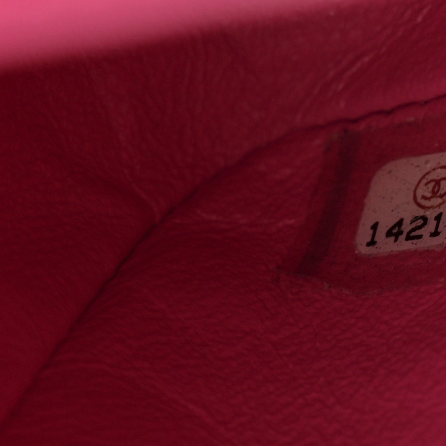 Patent Quilted Medium Double Flap Pink