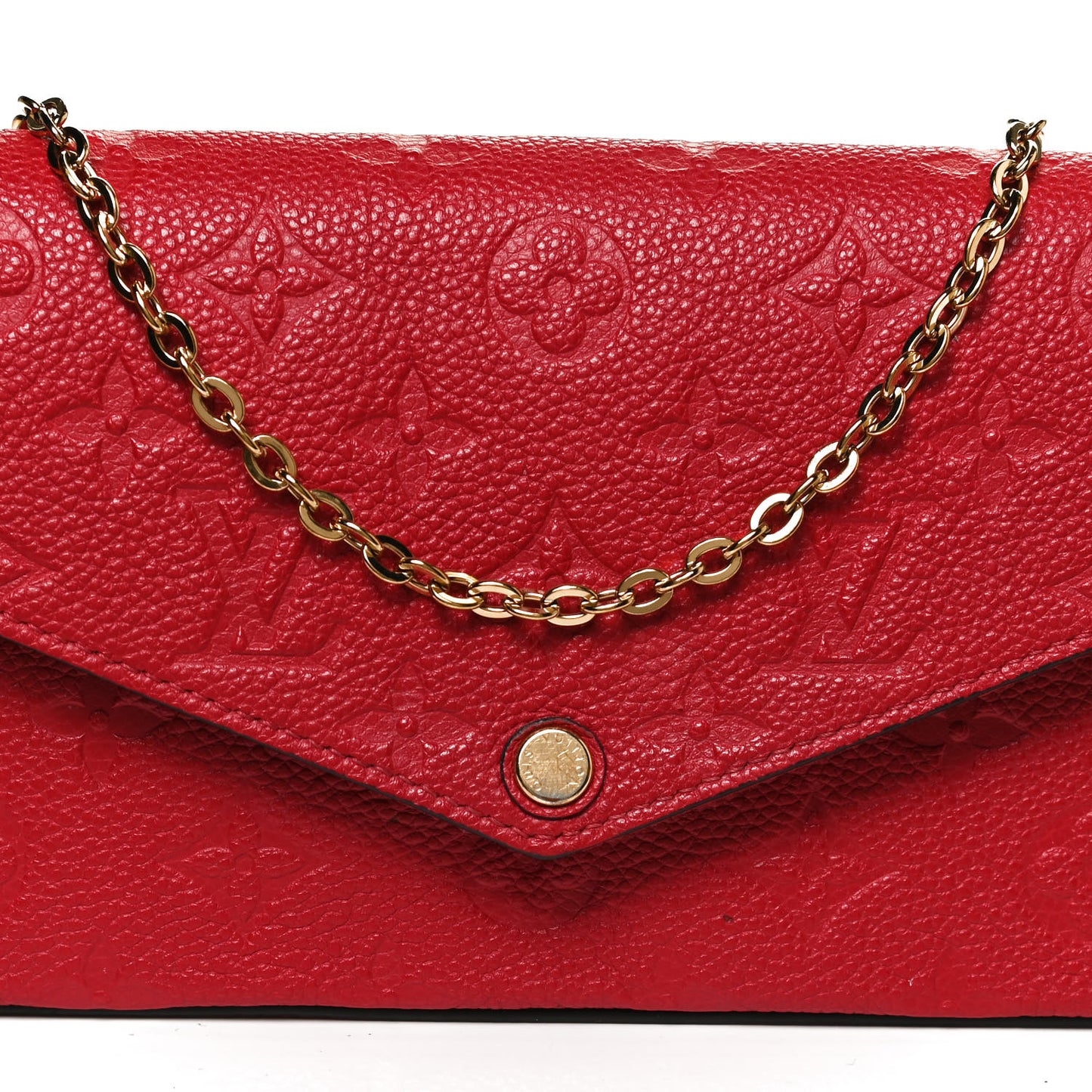 Empreinte Pochette Felicie Chain Wallet Scarlet