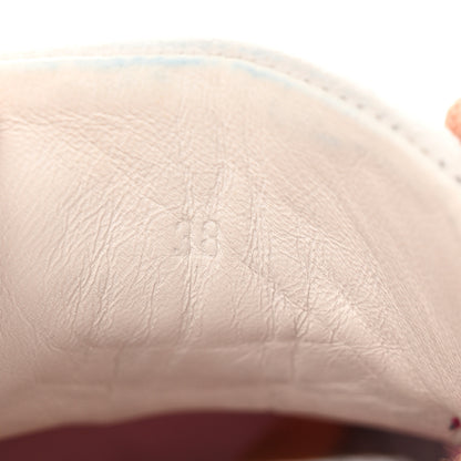 Hermes Air Mesh Suede Goatskin Bouncing Sneakers 38 Rose Multicolor 8 of 21