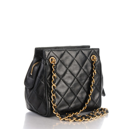 Chanel Lambskin Quilted Small Shoulder Bag Black 3 of 10