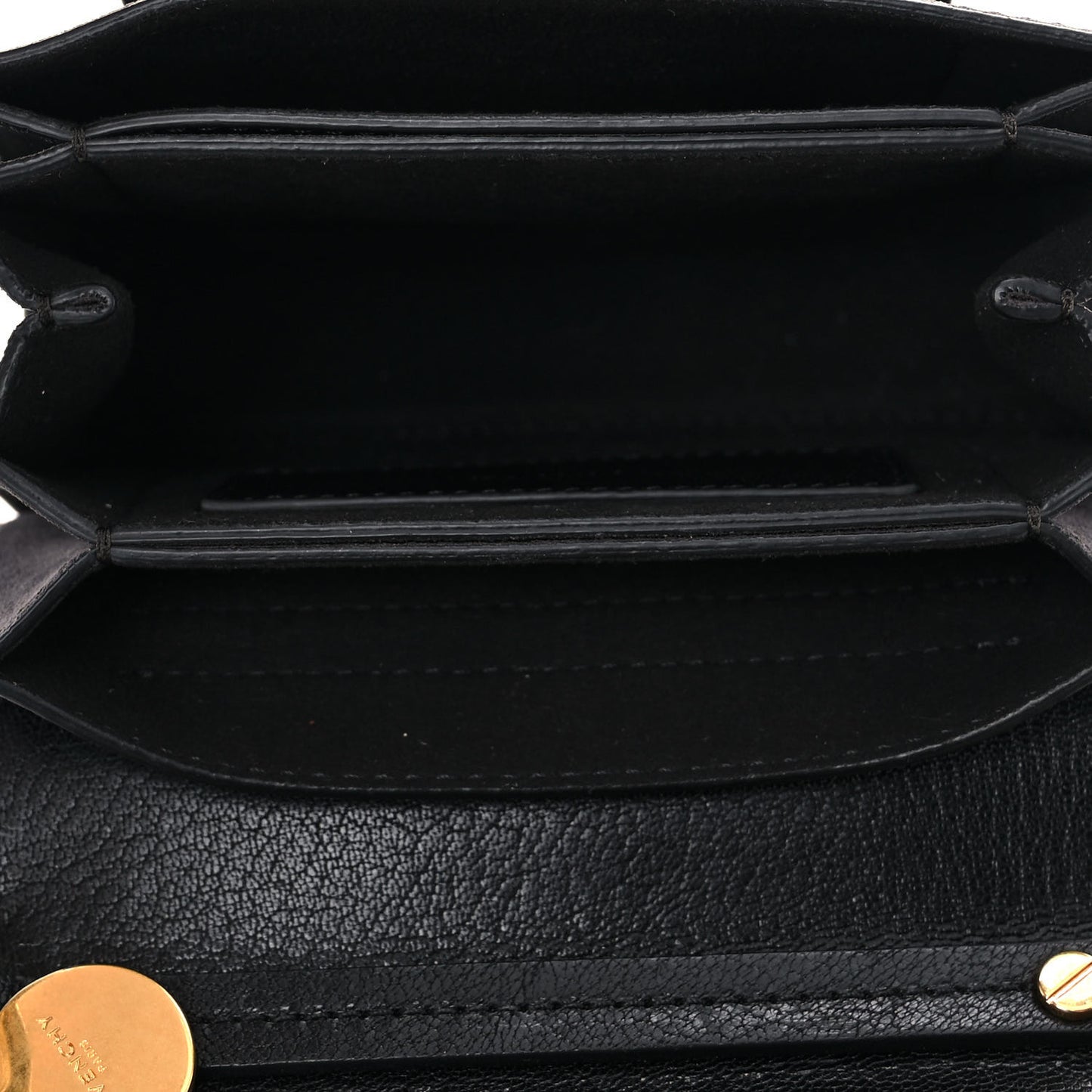 Goatskin Suede Mini GV3 Shoulder Bag Black