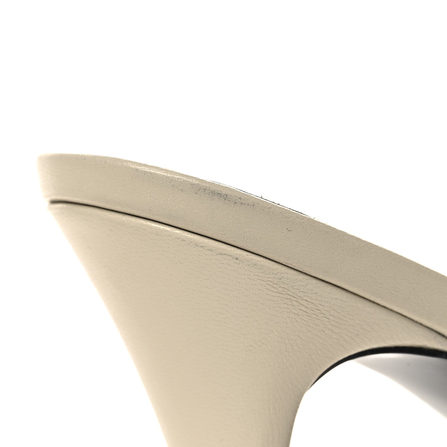 Saint Laurent Calfskin New Belfagor 110mm Mules 40 Pearl 9 of 10