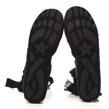 Christian Dior Micro Resille Academy Lace-Up Ballerina Flats 39 Black 5 of 9