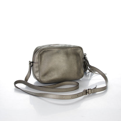 Gucci Metallic Pebbled Calfskin Small Soho Disco Bag Sasso 3 of 7