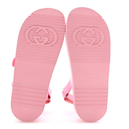 Gucci Rubber Mini Double G Womens Isla Dad Sandals 42 Wild Rose 6 of 9