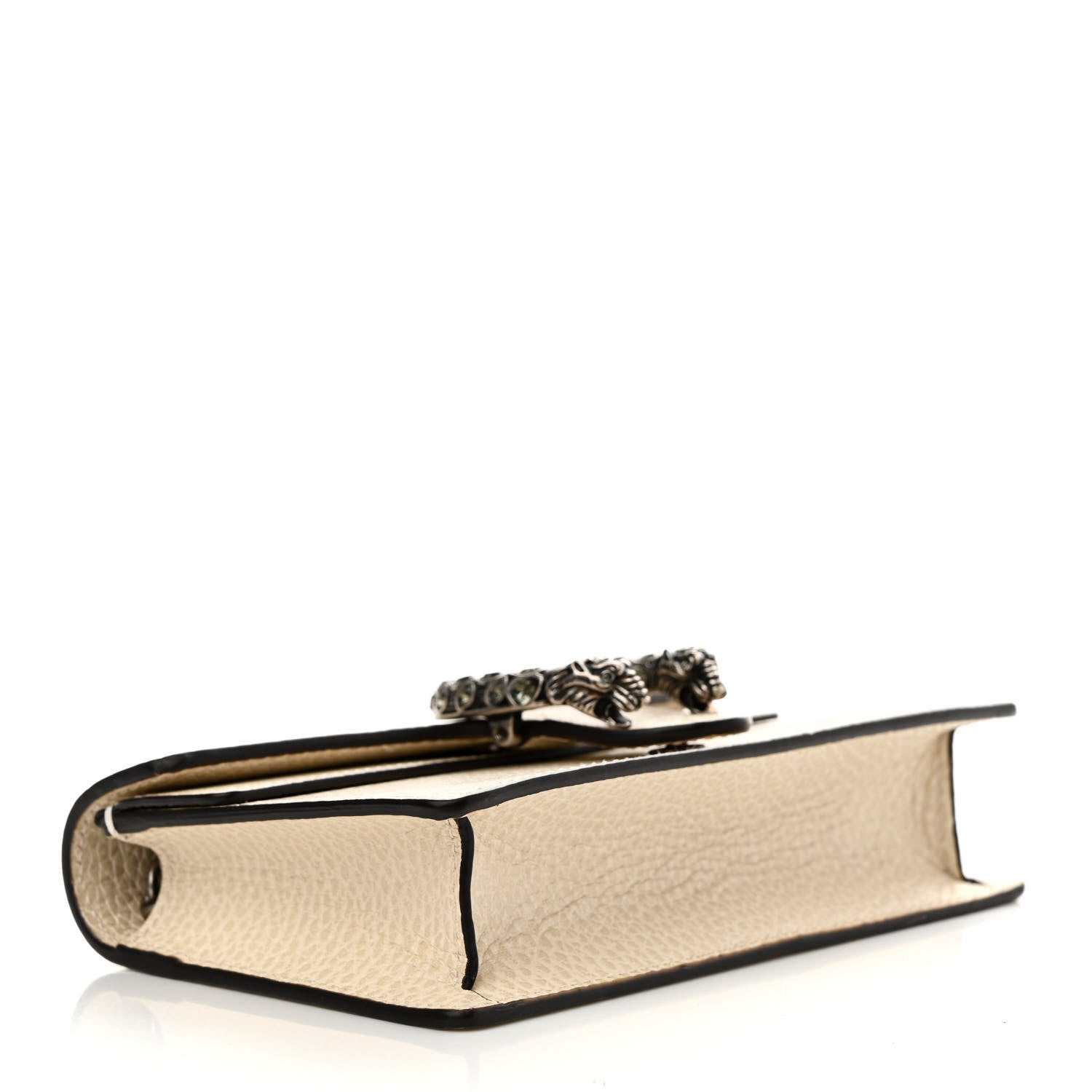 Gucci Dollar Calfskin Crystal Super Mini Dionysus Shoulder Bag Mystic White Black Diamond 4 of 11