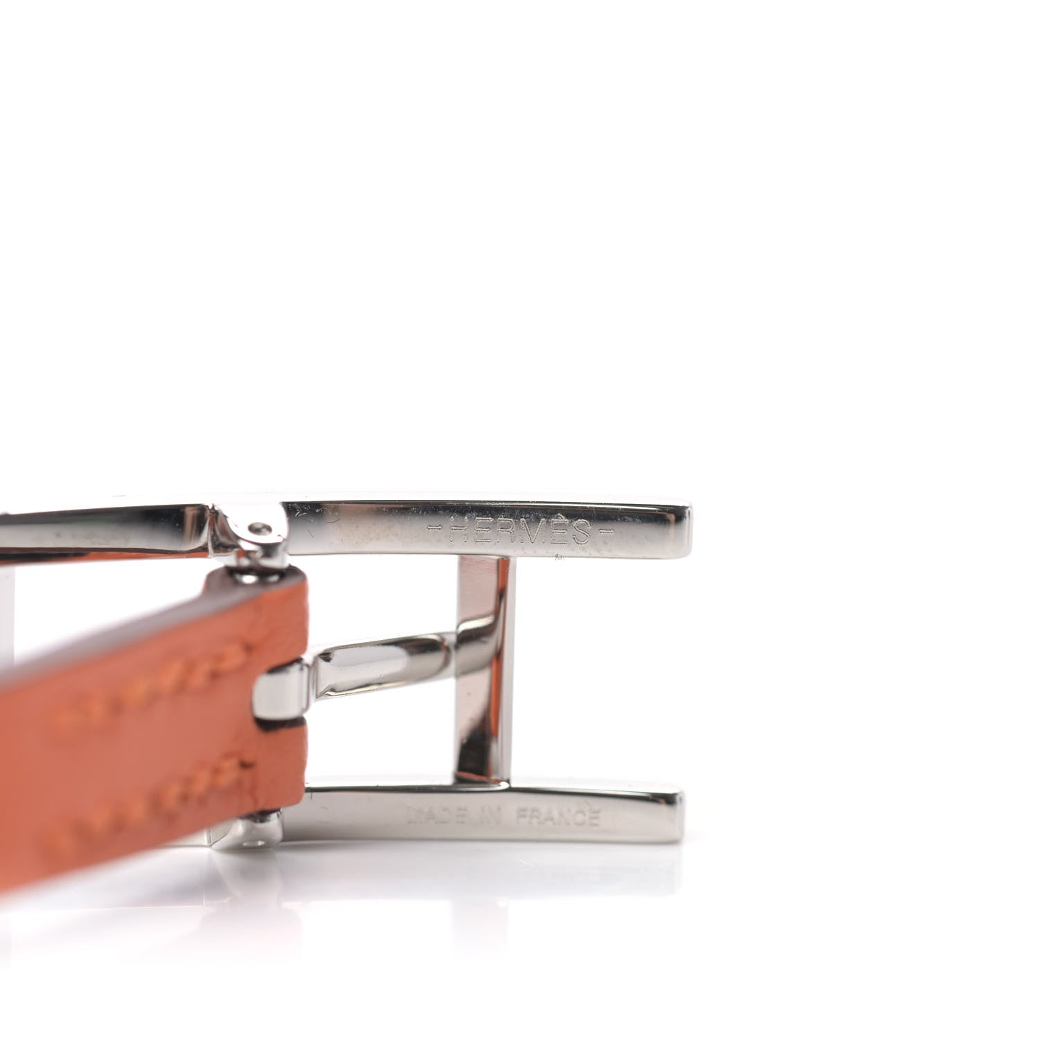 Hermes Swift Epsom Behapi Double Tour Bracelet T4 Orange Black 4 of 5