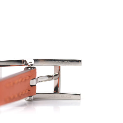 Hermes Swift Epsom Behapi Double Tour Bracelet T4 Orange Black 4 of 5