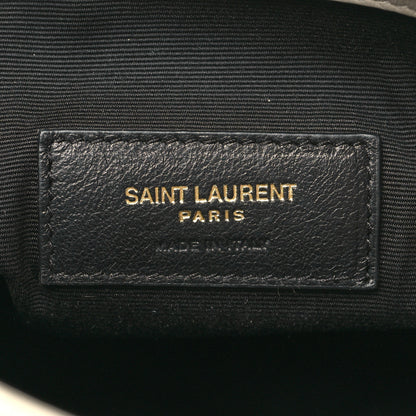 Saint Laurent Lambskin Matelasse Monogram Joe Nano Bucket Bag Blanc Vintage 6 of 13