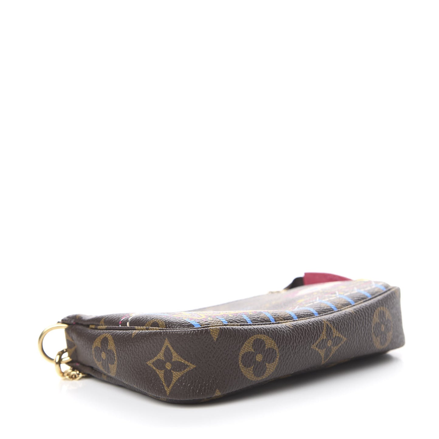 Monogram 2020 Christmas Animation Roller Coaster Mini Pochette Accessories Pivoine