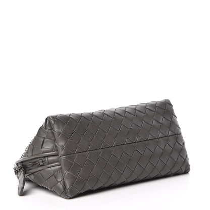 Bottega Veneta Nappa Intrecciato Cosmetic Pouch Grey 4 of 16