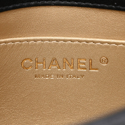 Chanel Lambskin Pearl Quilted Mini Flap Black 6 of 11