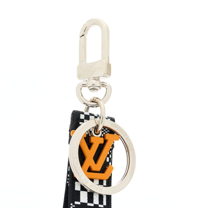 Louis Vuitton Damier Distorted Dragonne Bag Charm Key Holder 3 of 4
