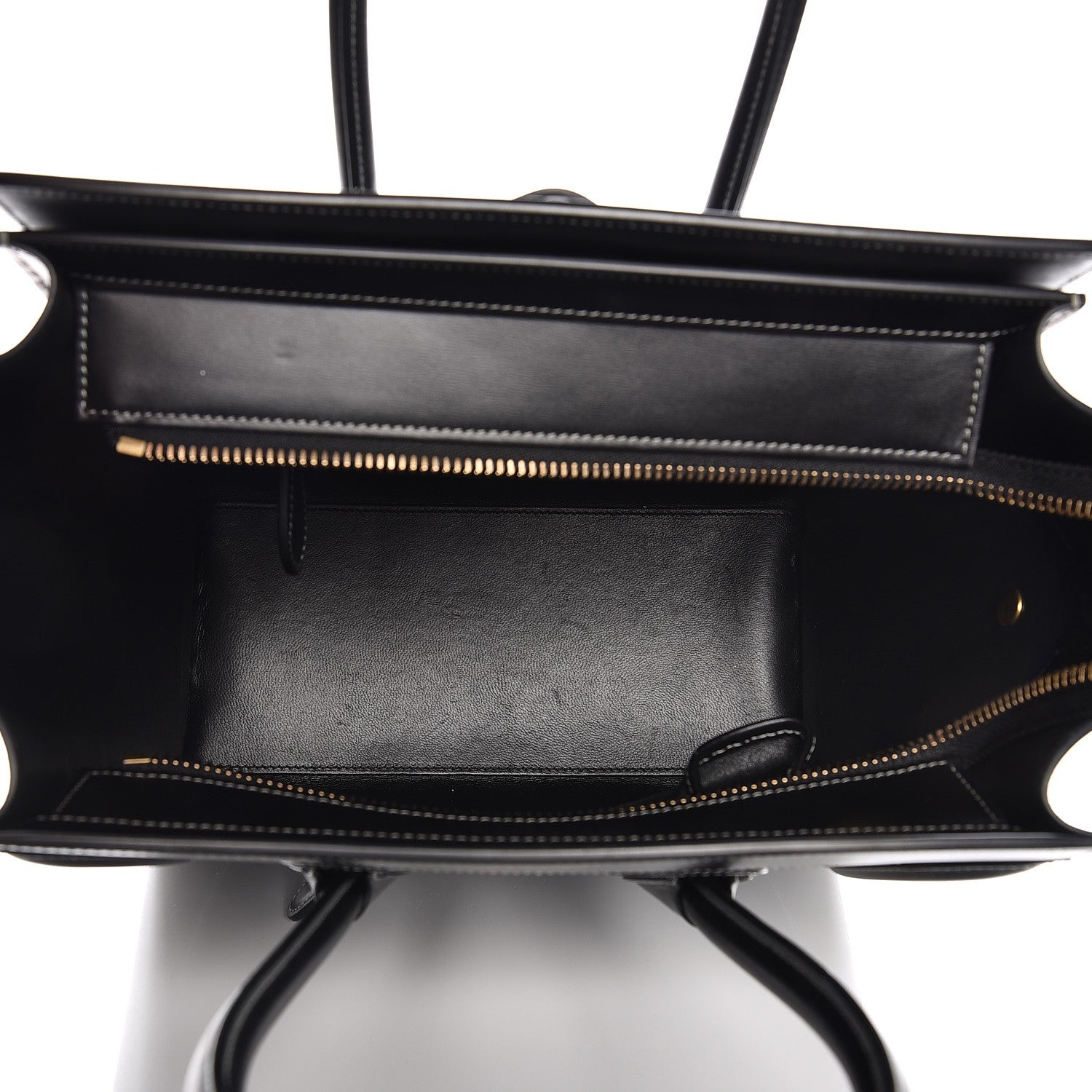 Celine Glazed Calfskin Micro Tri-Color Luggage Dark Blue 5 of 8