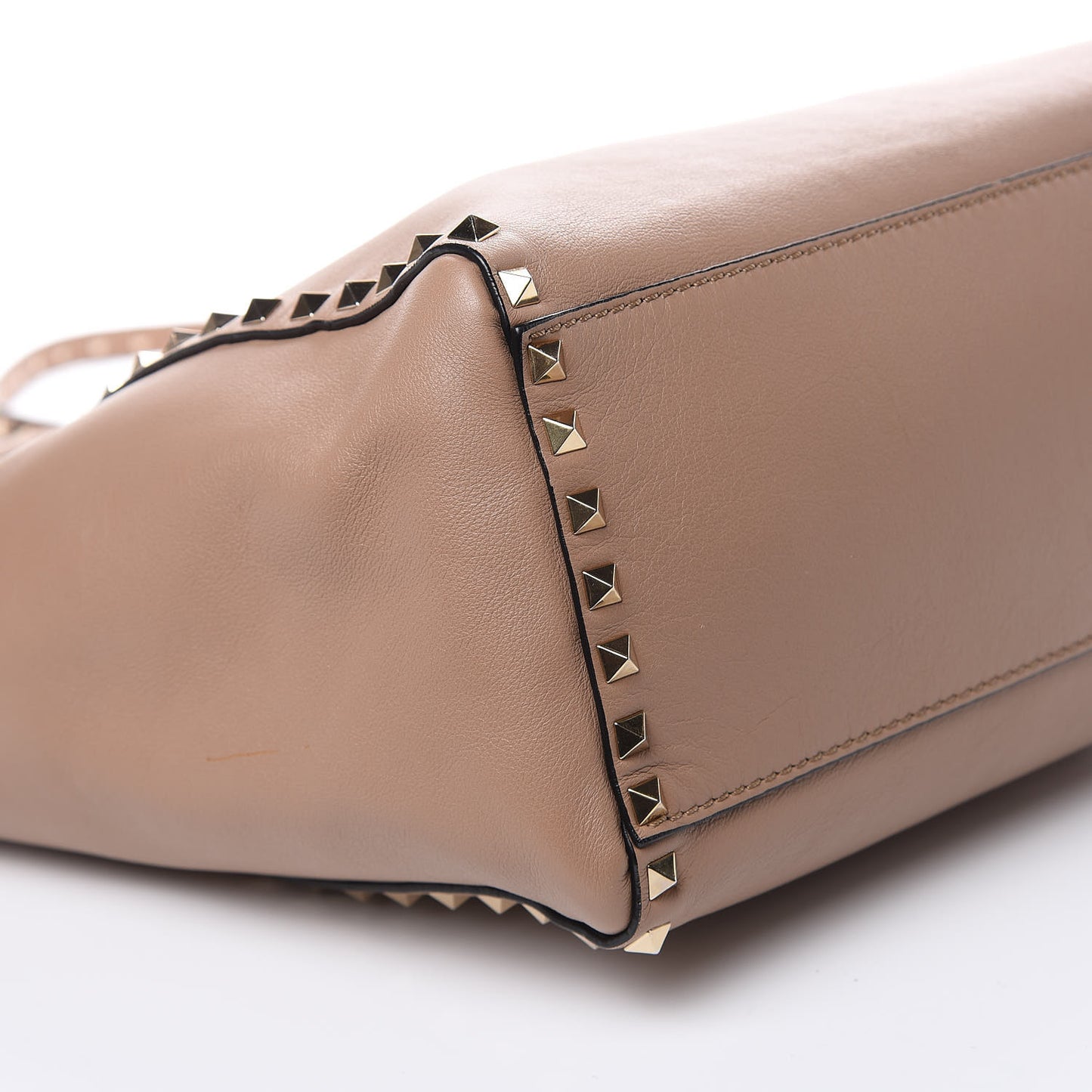 Vitello Rockstud Double Handle Tote Alpaca