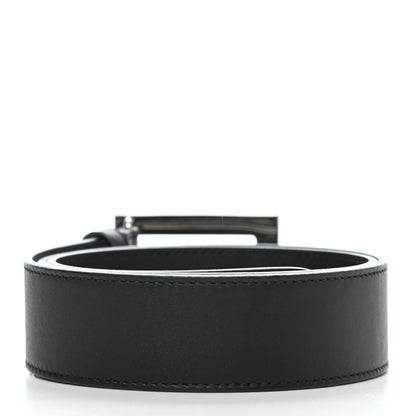 Gucci Calfskin Crystal Square G Madelyn Belt 80 32 Black 2 of 4
