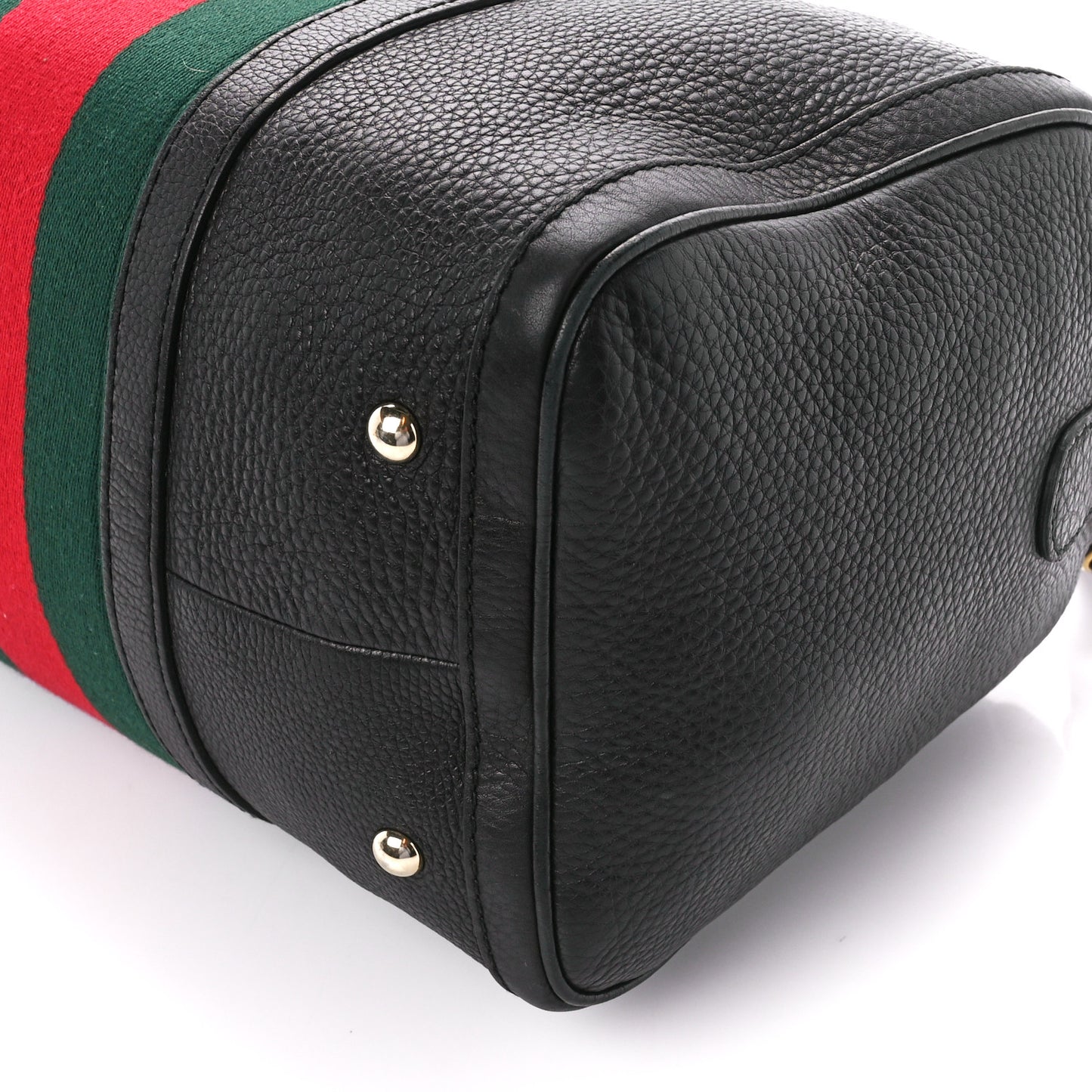 Calfskin Vintage Web Medium Boston Black
