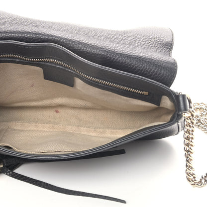 Gucci Pebbled Calfskin Medium Soho Flap Crossbody Black 5 of 21
