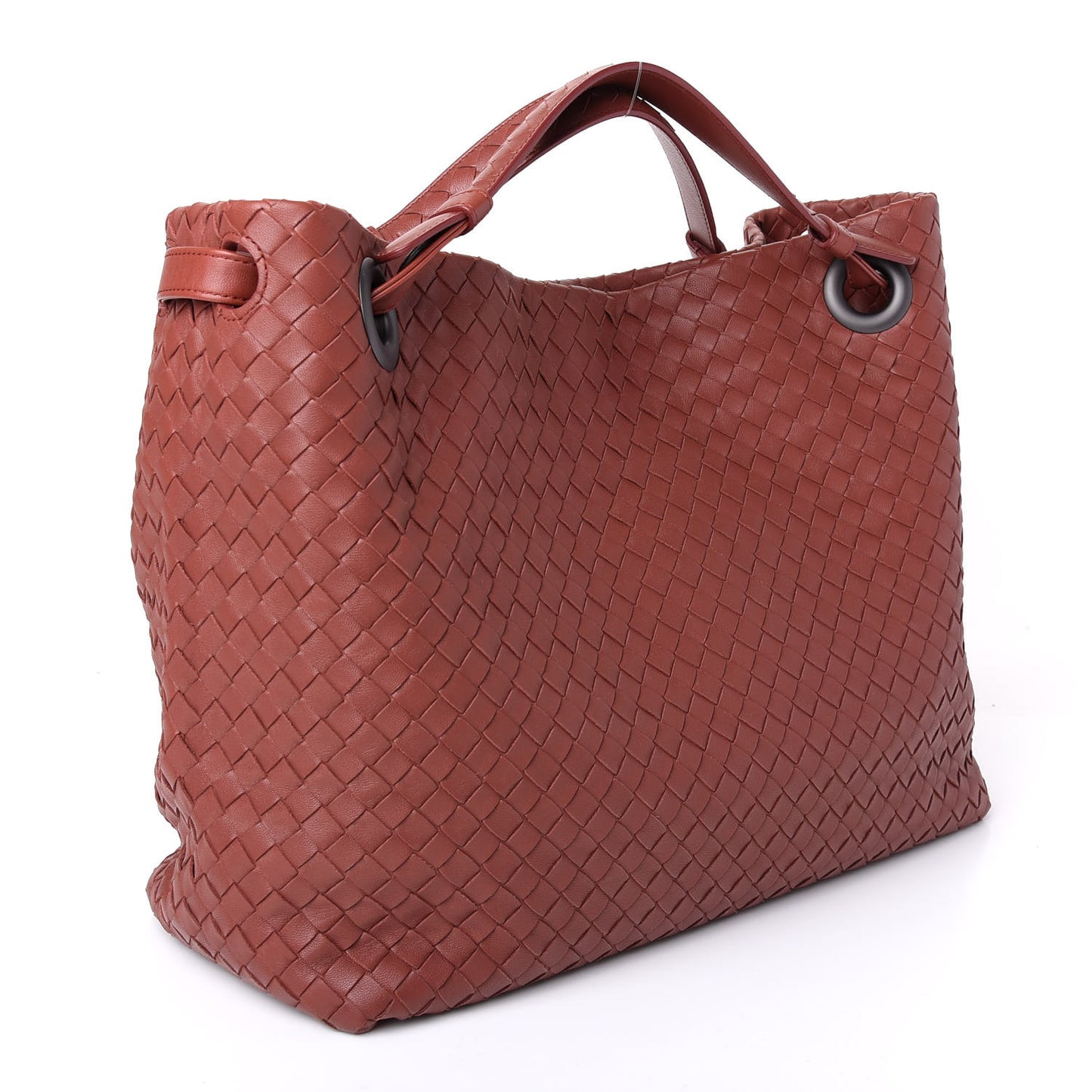 Nappa Intrecciato Medium Garda Bag Brique