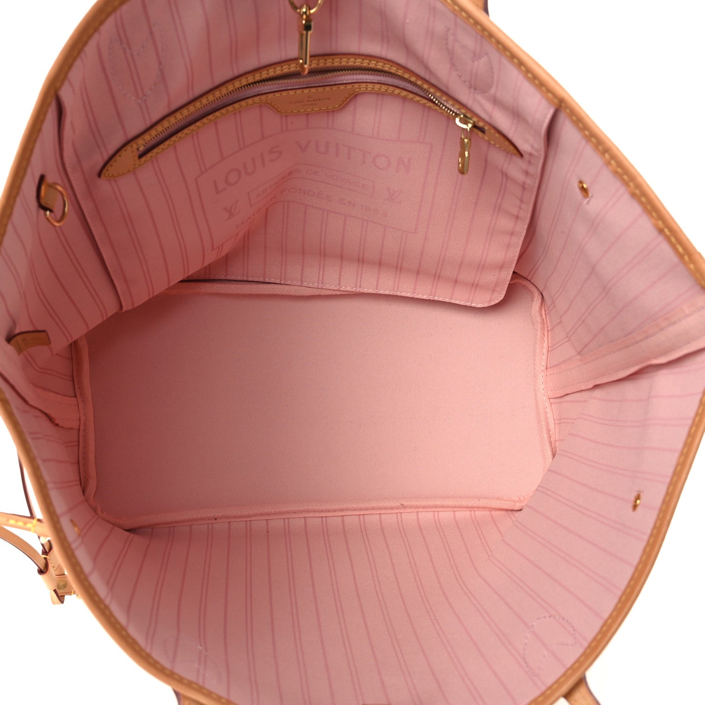 Damier Azur Neo Neverfull MM Rose Ballerine