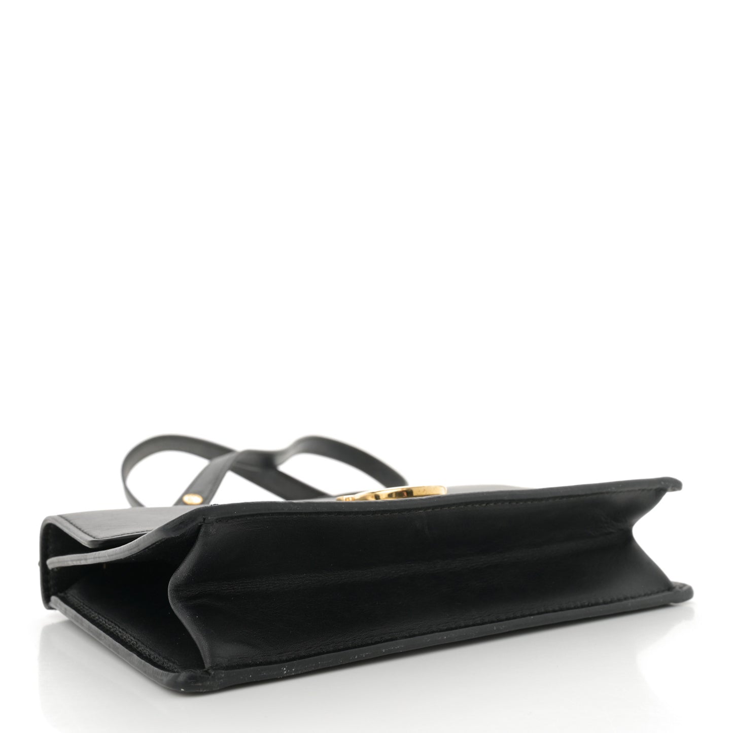 Smooth Calfskin Mini Aileen Gancio Lock Crossbody Black