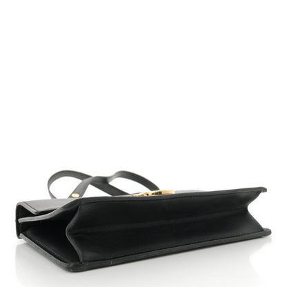 Salvatore Ferragamo Smooth Calfskin Mini Aileen Gancio Lock Crossbody Black 4 of 12