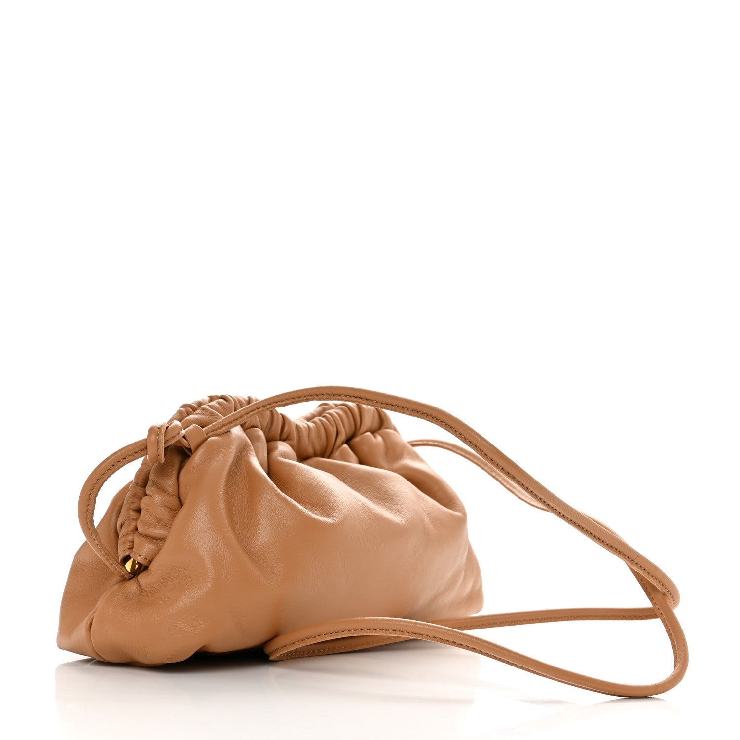 Mansur Gavriel Lambskin Cloud Mini Clutch Caramel 3 of 10