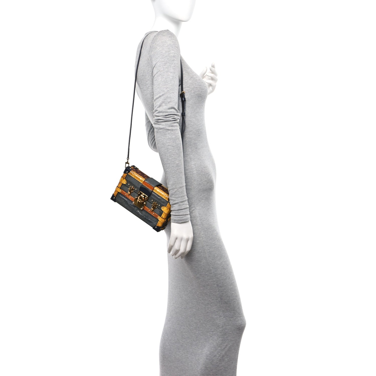 Louis Vuitton Canvas Calfskin Transformed Monogram Petite Malle 2 of 10