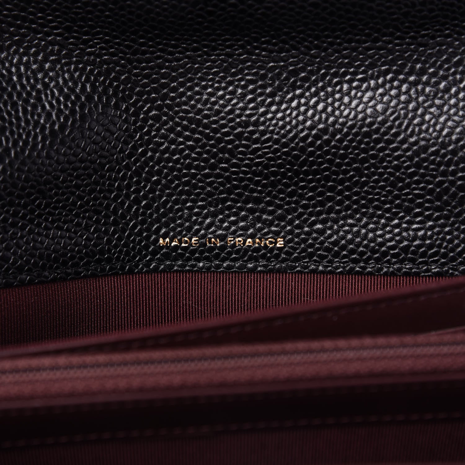 Chanel Caviar Quilted Large Gusset Flap Wallet Black 9 of 12