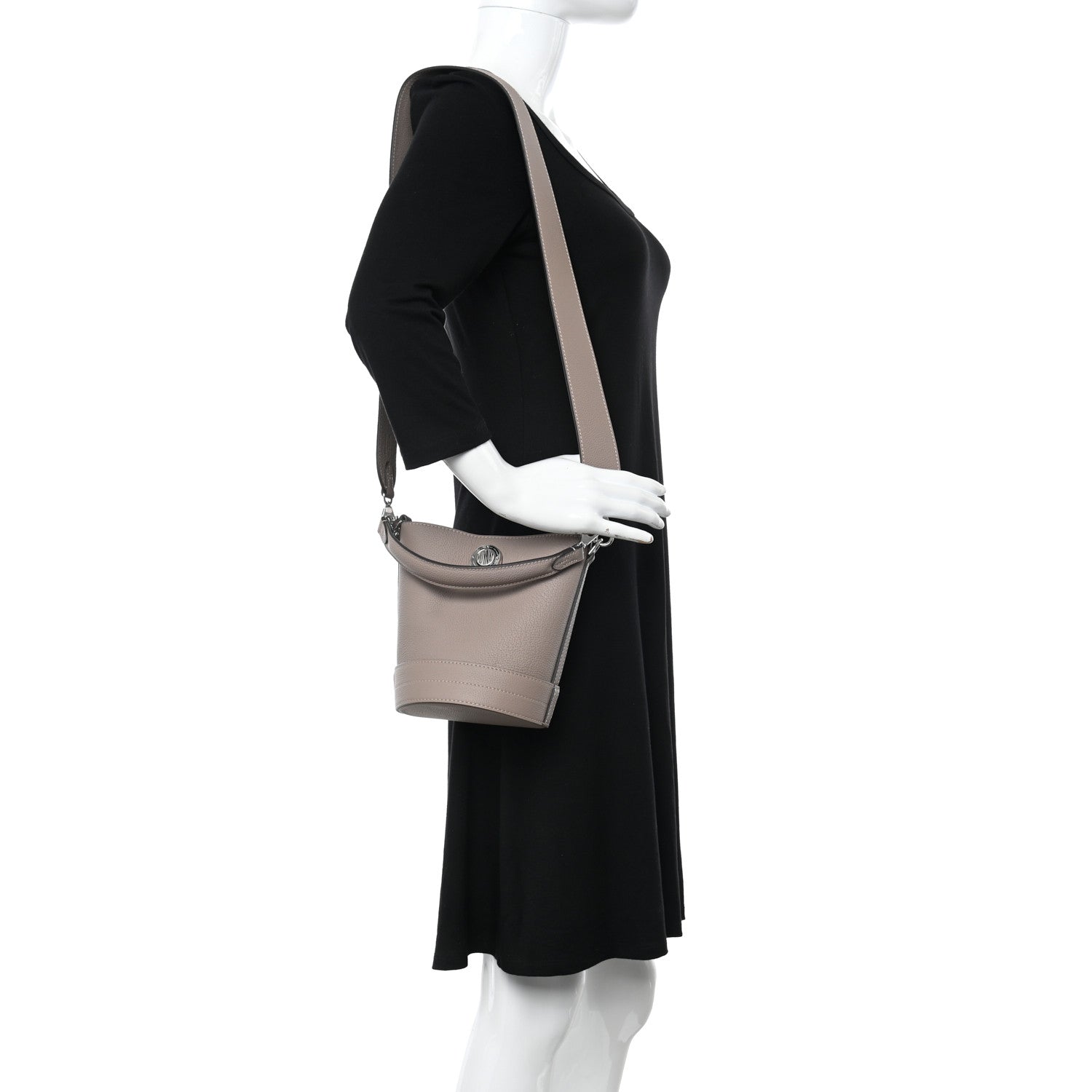 Moynat Taurillon Blush Baluchon BB Tourterelle 2 of 11