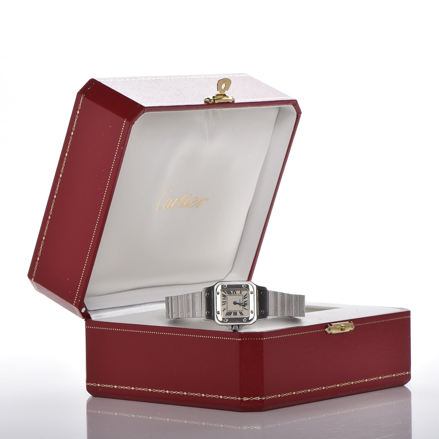 Cartier Stainless Steel 24mm Santos de Galbee Quartz Watch 8 of 8